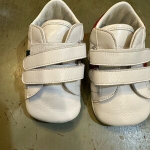Gucci Ace Leather Baby Shoes - Size 1.5